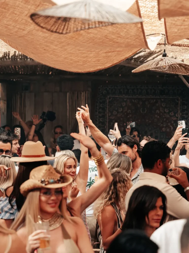 Guests celebrating at Casa Amor Saint-Tropez