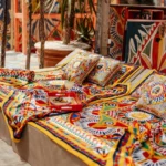 Daybed featuring the Dolce & Gabbana signature DG Carretto motif