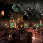 Luxury dining table setup at Kinugawa Ramatuelle