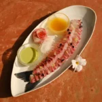 Fresh sashimi platter served at Kinugawa Ramatuelle