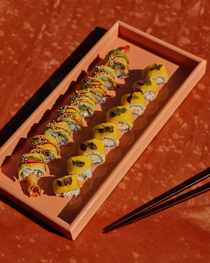 Assorted sushi selection at Kinugawa Ramatuelle restaurant