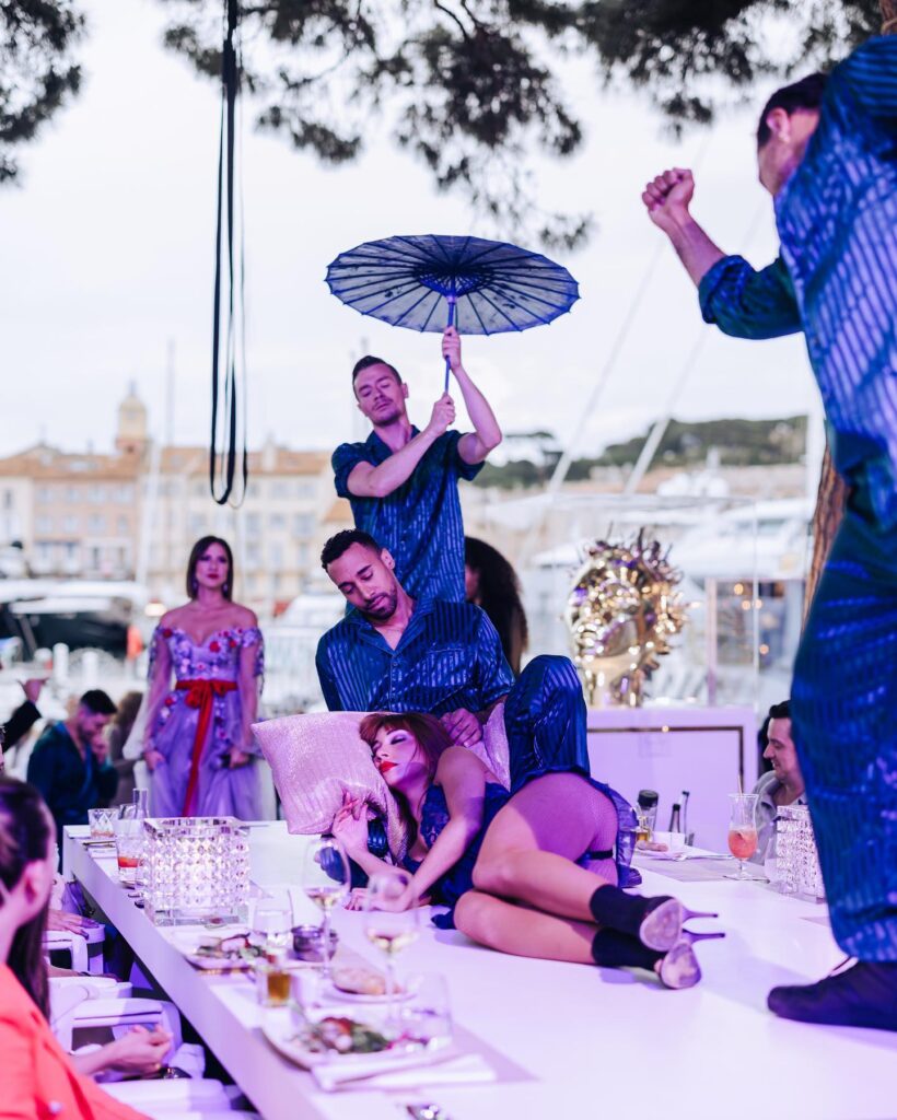 Luxury lunch experience with live entertainment at La Opera Saint-Tropez