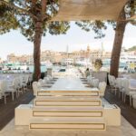 Sea view terrace with luxury seating at La Opera Saint-Tropez