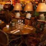 Cozy lounge seating area at Le Café Saint-Tropez
