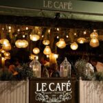 Entrance sign of Le Café Saint-Tropez
