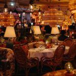 Elegant luxury interior at Le Café Saint-Tropez