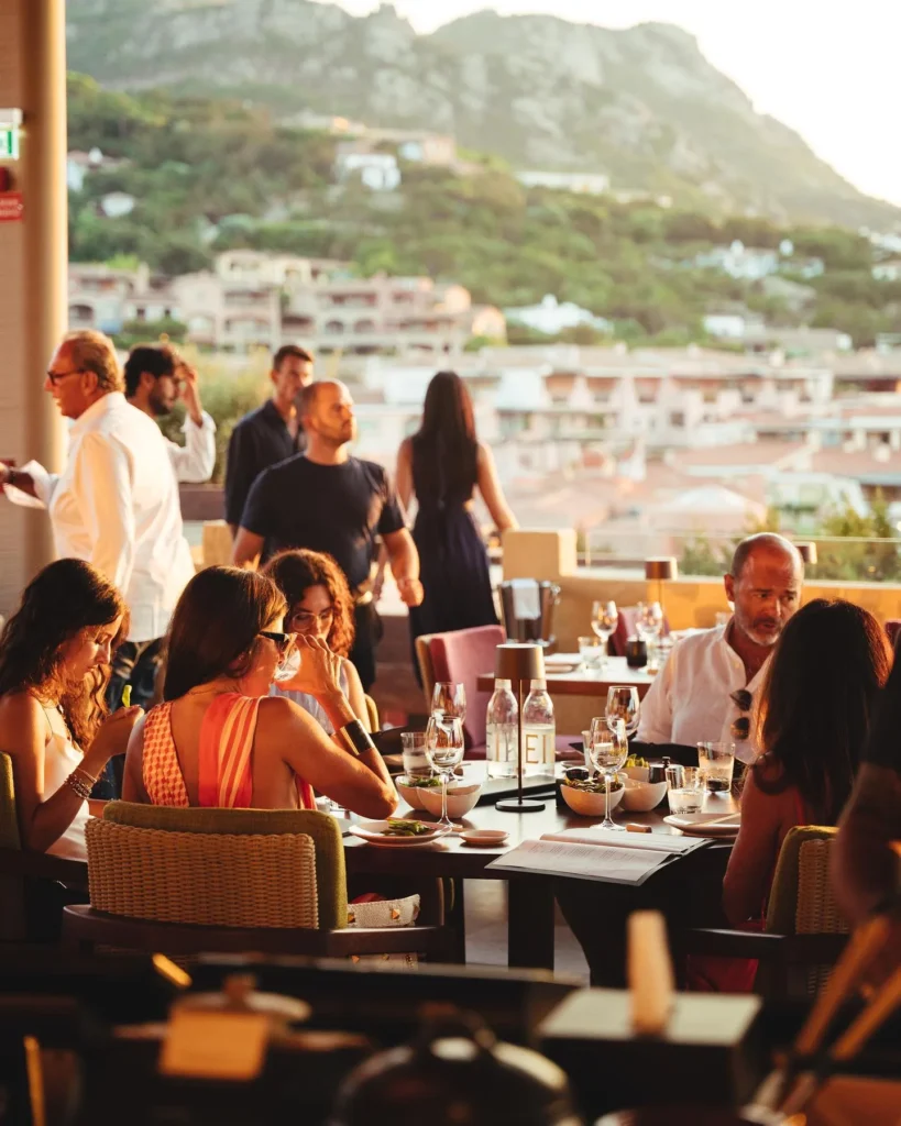 Luxury dining experience with sea views at Zuma Porto Cervo