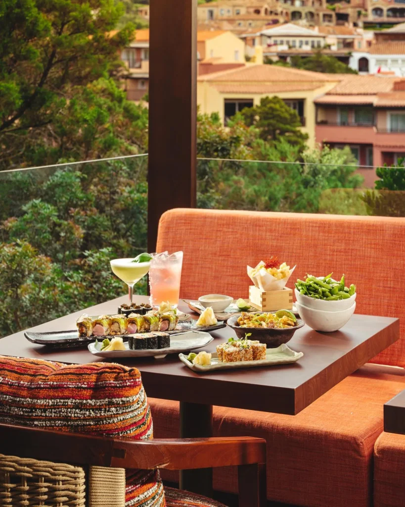 Golden hour dining experience at Zuma Porto Cervo
