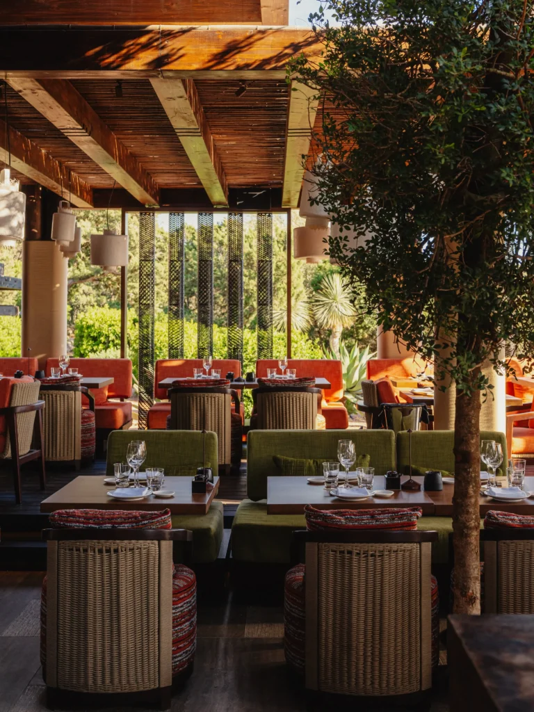 Panoramic outdoor terrace with sea views at Zuma Porto Cervo
