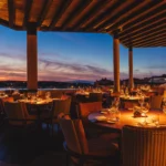 Luxury restaurant interior at Zuma Porto Cervo