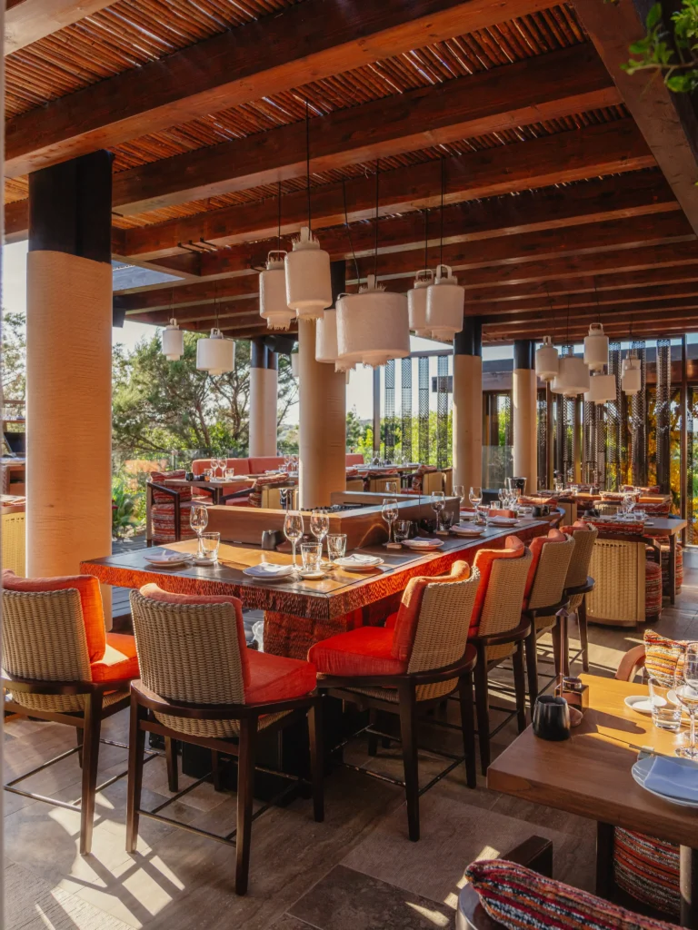Sunset lounge seating at Zuma Porto Cervo
