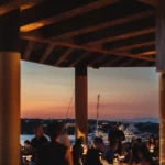 Elegant terrace seating at Zuma Porto Cervo