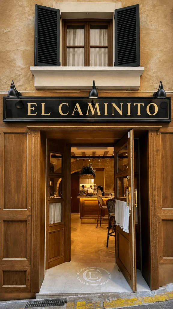 El Caminito restaurant entrance in Palma de Mallorca, Mallorca