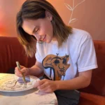 Emma Watson spotted at Siena Paris restaurant in Paris