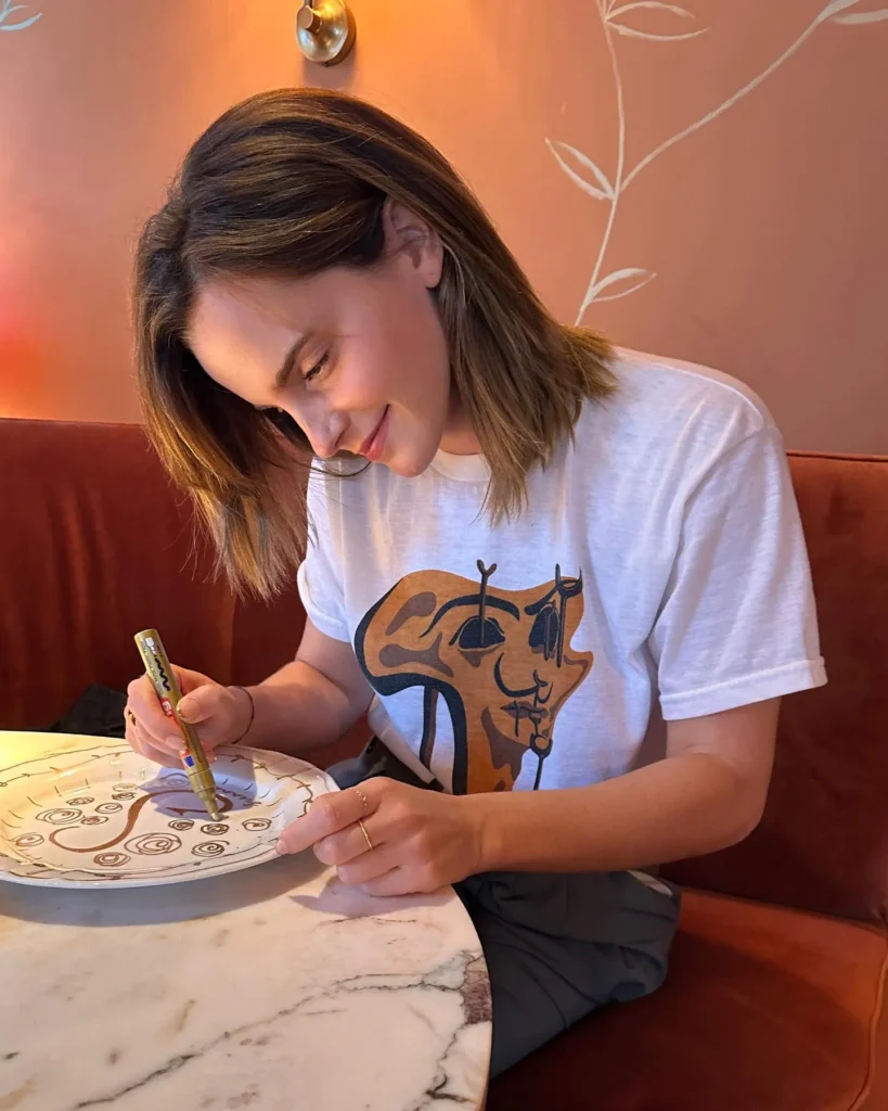 Emma Watson spotted at Siena Paris restaurant in Paris