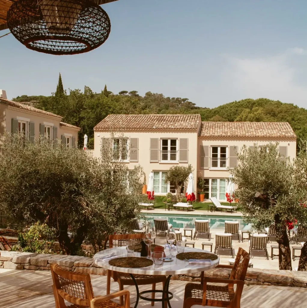 Pool view at Hôtel Lou Pinet Saint-Tropez