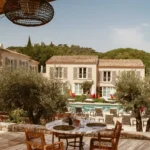 Pool view at Hôtel Lou Pinet Saint-Tropez