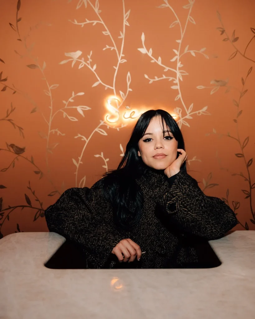 Jenna Ortega spotted at Siena Paris restaurant in Paris