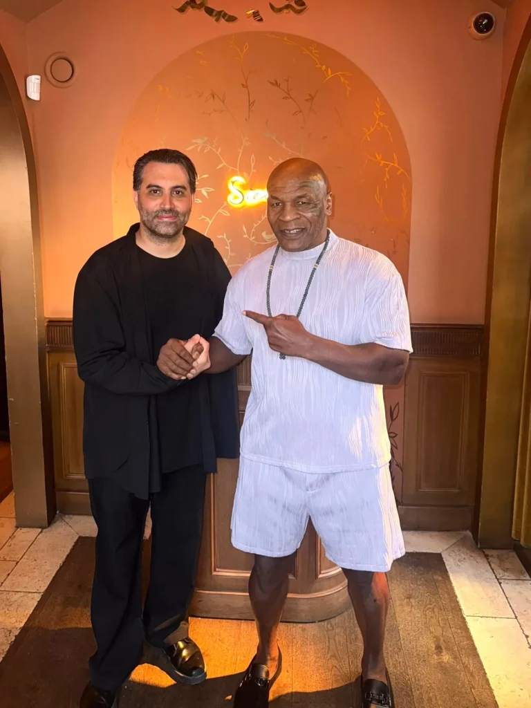 Mike Tyson spotted at Siena Paris restaurant in Paris