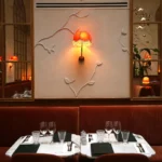 Elegant dining table set inside Siena Paris restaurant