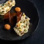 Signature Peruvian dish served at L'Altiplano at K2 Palace Courchevel