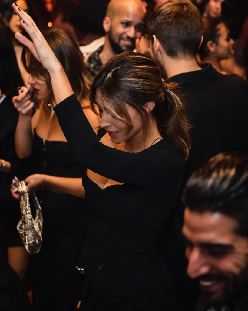 Crowd enjoying a lively night at Boum Boum Paris