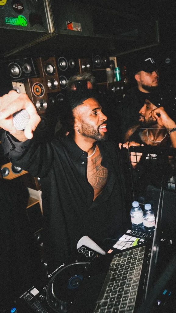 DJ performing at the booth inside Deflower Paris