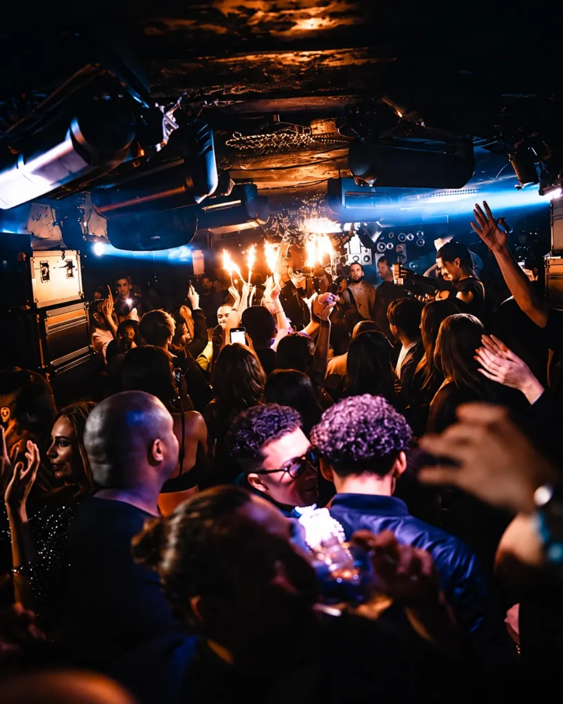 DJ performing to a packed crowd at Deflower Paris