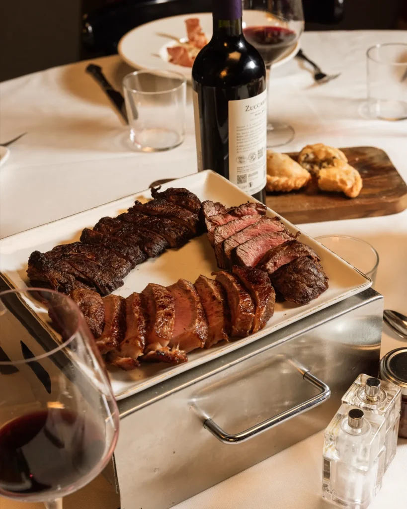 Argentine steak served at El Porteño Prohibido