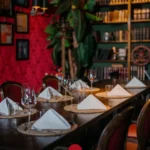 Decorated dining interior at El Porteño Prohibido