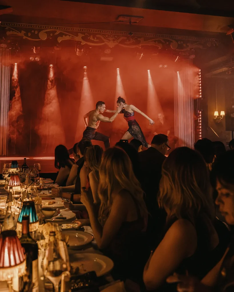 Guests watching a live performance at El Porteño Prohibido