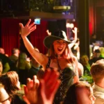 Guest enjoying live entertainment at El Porteño Prohibido