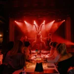 Live stage performance during dinner at El Porteño Prohibido
