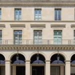 Classic Parisian facade of Hotel Costes on rue Saint-Honoré