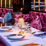 Elegant dining table set for dinner at JustMe Milano