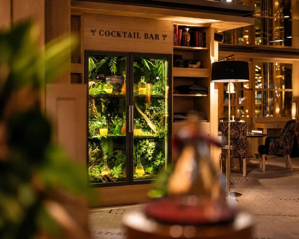 Cocktail bar interior at K2 Palace Courchevel