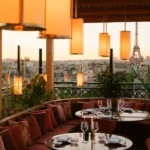 Kinugawa Rive Gauche dining room with panoramic views of Paris