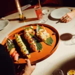 Sushi platter served at Kinugawa Rive Gauche in Paris