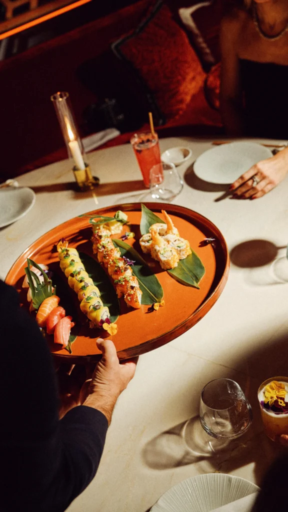 Sushi platter served at Kinugawa Rive Gauche in Paris