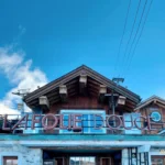 La Folie Douce Méribel chalet surrounded by snowy mountains