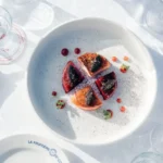 Dessert served at La Folie Douce Méribel