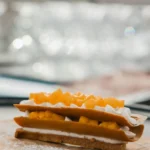 Plated dessert served at La Folie Douce Méribel