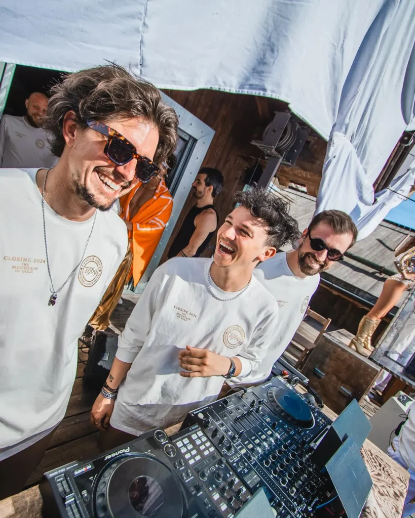 Guests enjoying the atmosphere at La Folie Douce Méribel