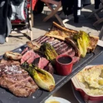 Gourmet dishes served at La Soucoupe Courchevel