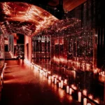 Elegant illuminated interior corridor at L'Arc Paris