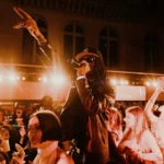 Live performer entertaining guests at L'Arc Paris