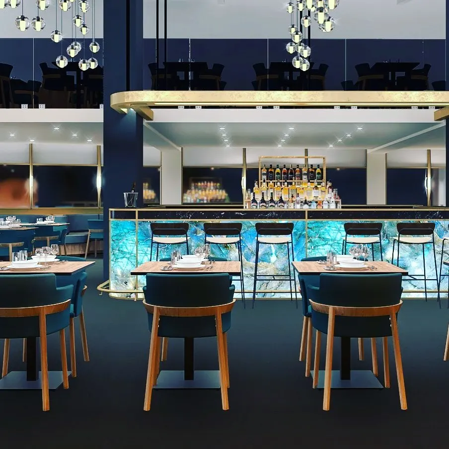 Stylish bar area at Le Chabichou Courchevel