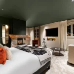 Elegant hotel bedroom at Le Chabichou Courchevel