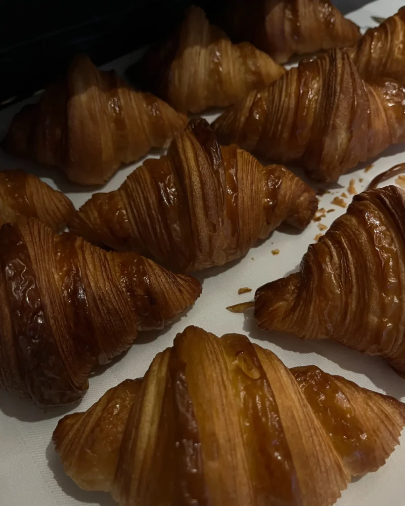 Fresh croissants prepared at Le Chabichou Courchevel