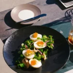 Artfully presented gourmet dish at Le Chabichou Courchevel